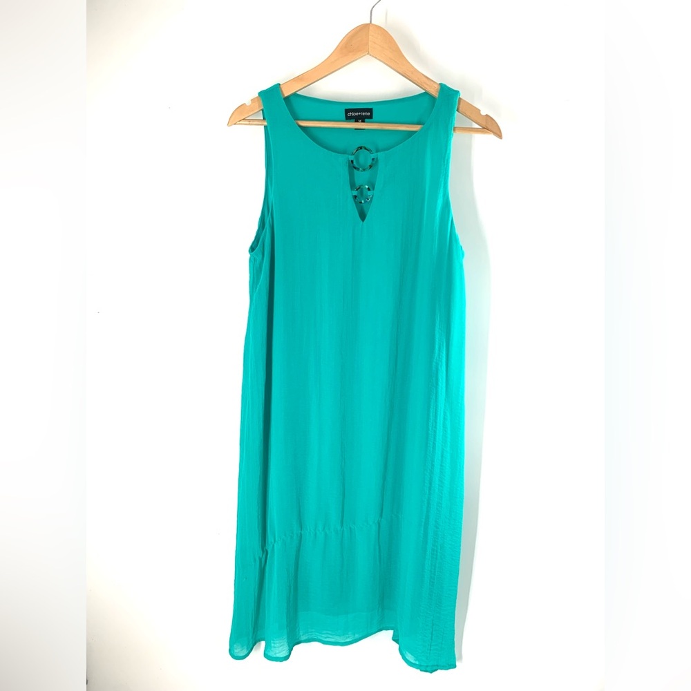 Chloe+Rene Women Green Cocktail Dress M